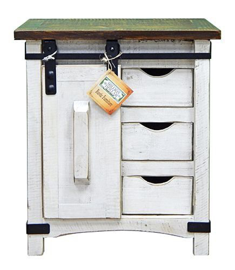 Picture of RUSTIC BARNDOOR NIGHTSTAND - MD197