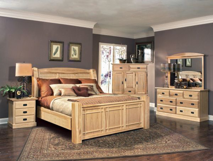 Picture of AMISH HIGH. EK ARCH PANEL BED