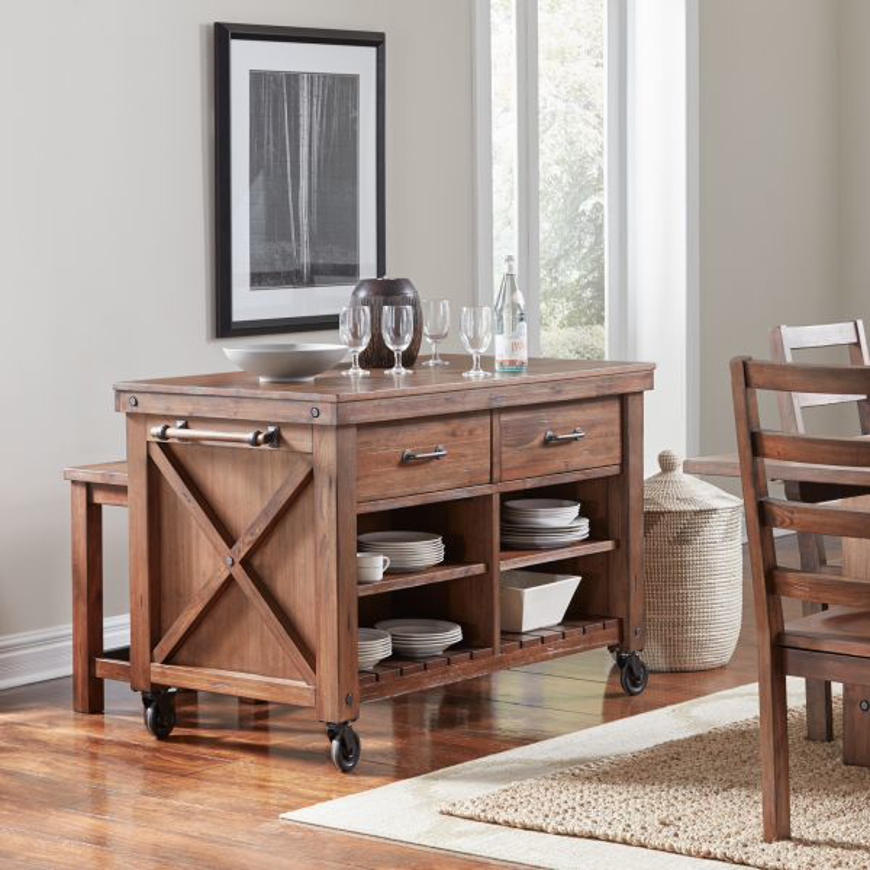 Picture of KITCHEN ISLAND W/ WOOD TOP