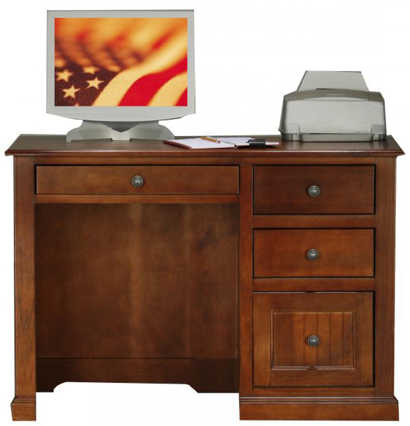 Picture of Poplar Single-Pedestal Desk