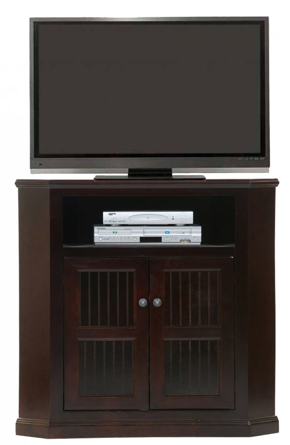 Picture of Poplar Tall Corner TV Stand