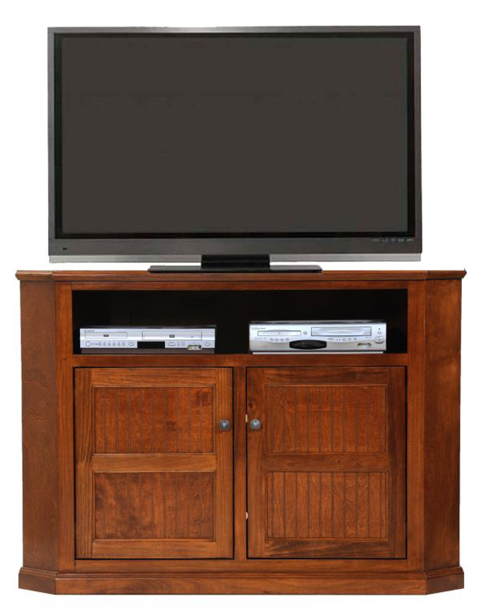 Picture of Poplar Tall Corner TV Stand