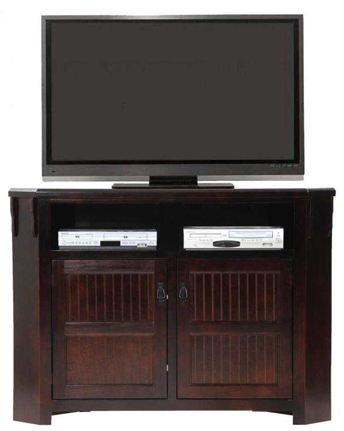 Picture of Poplar Tall Corner TV Stand