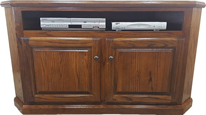 Picture of Oak 57" Corner TV Stand