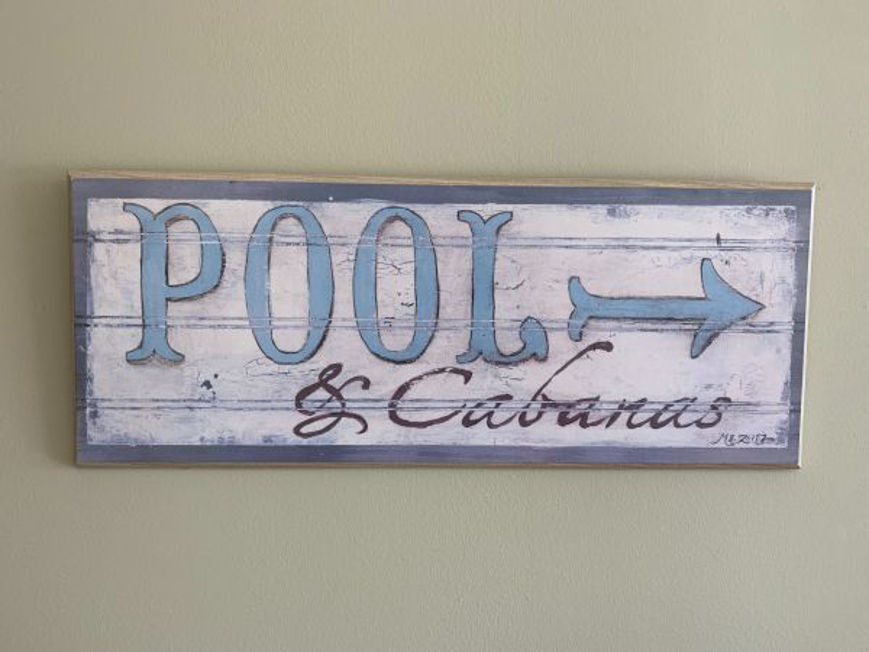 Picture of Pool - Cabanas Sign