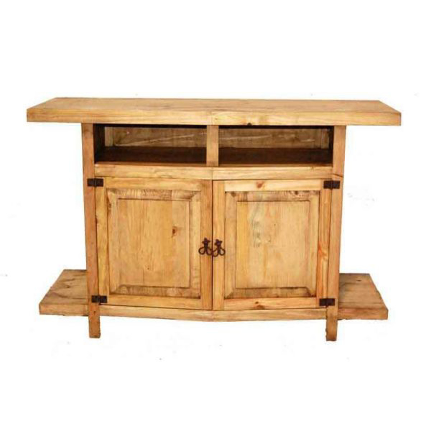 Picture of RUSTIC TV STAND LIGHT PINE - MD1011