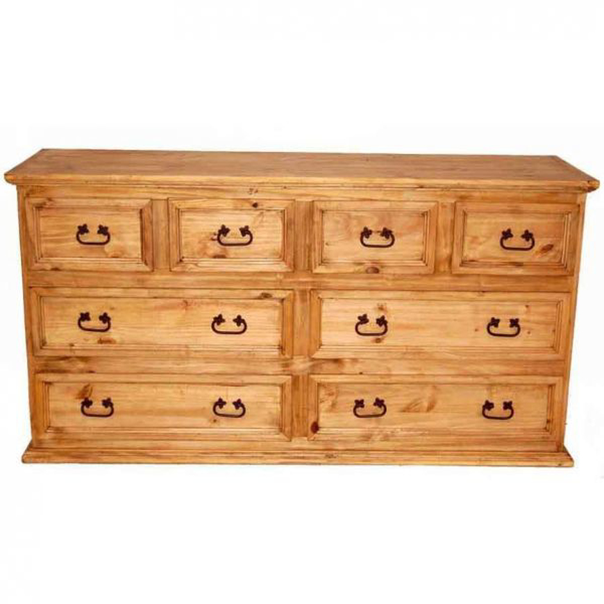 Picture of RUSTIC 8 DRAWER DRESSER - MD1045