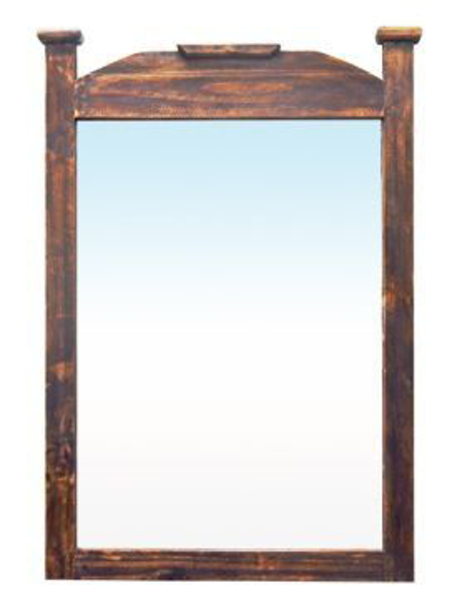 Picture of RUSTIC ECONO MIRROR RECLAIM BROWN - MD375