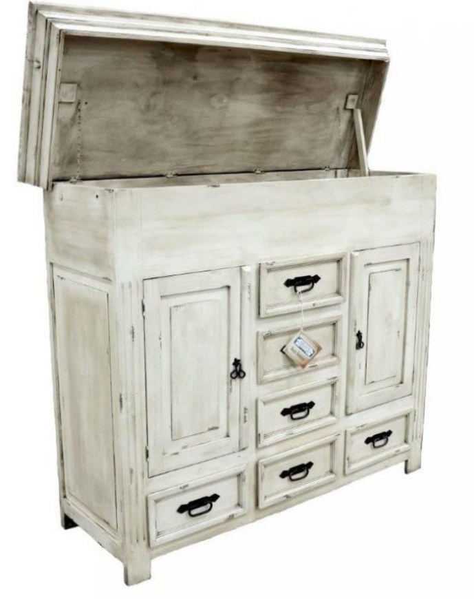 Picture of RUSTIC 1 DOOR 1 DRAWER GUN NIGHTSTAND - MD730