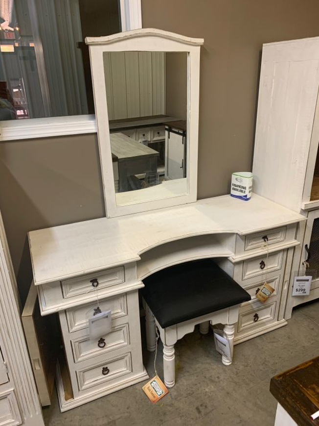 Picture of RUSTIC JEWELRY VANITY WITH MIRROR - MD760