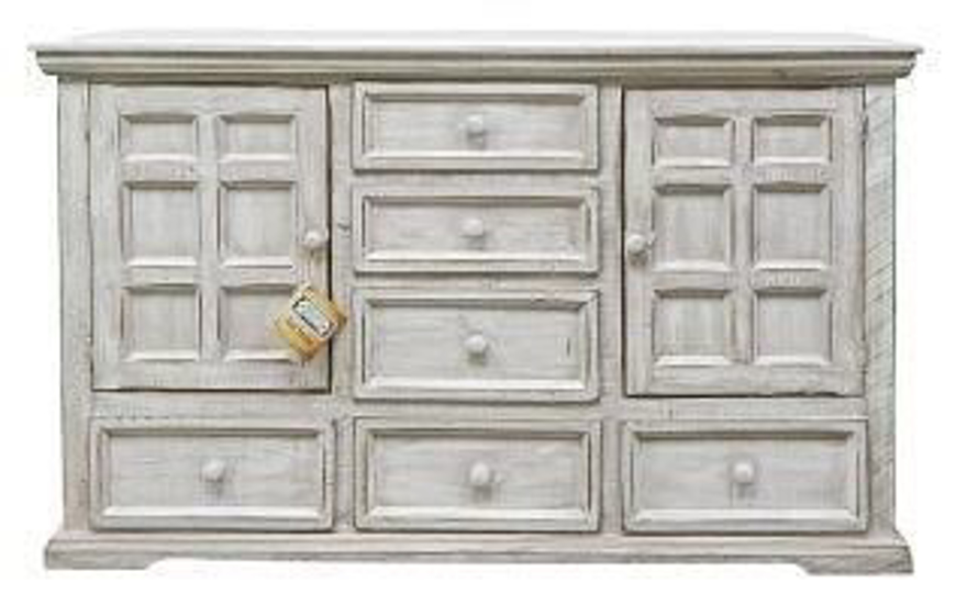 Picture of RUSTIC COLISEO WHITE SMALL DRESSER - MD858