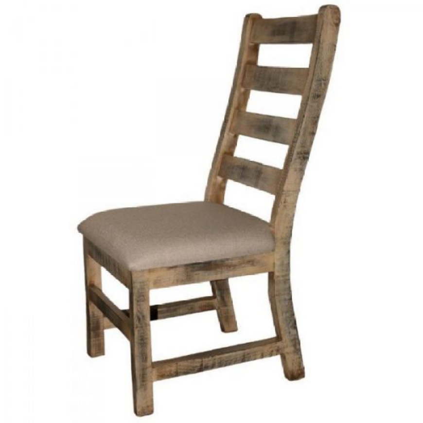 Picture of RUSTIC BURNT CREAM PADDED CHAIR - MD930
