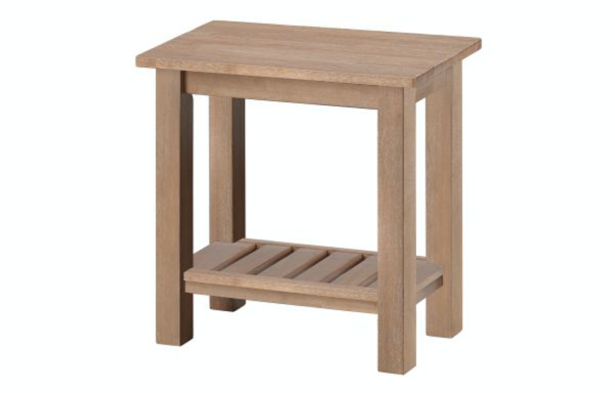 RIVERSIDE 14 in CHAIR SIDE TABLE American Oak and More