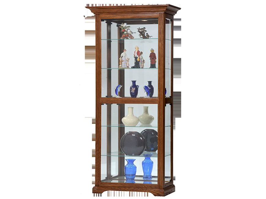 Picture of Oak Tall Side-Entry Curio