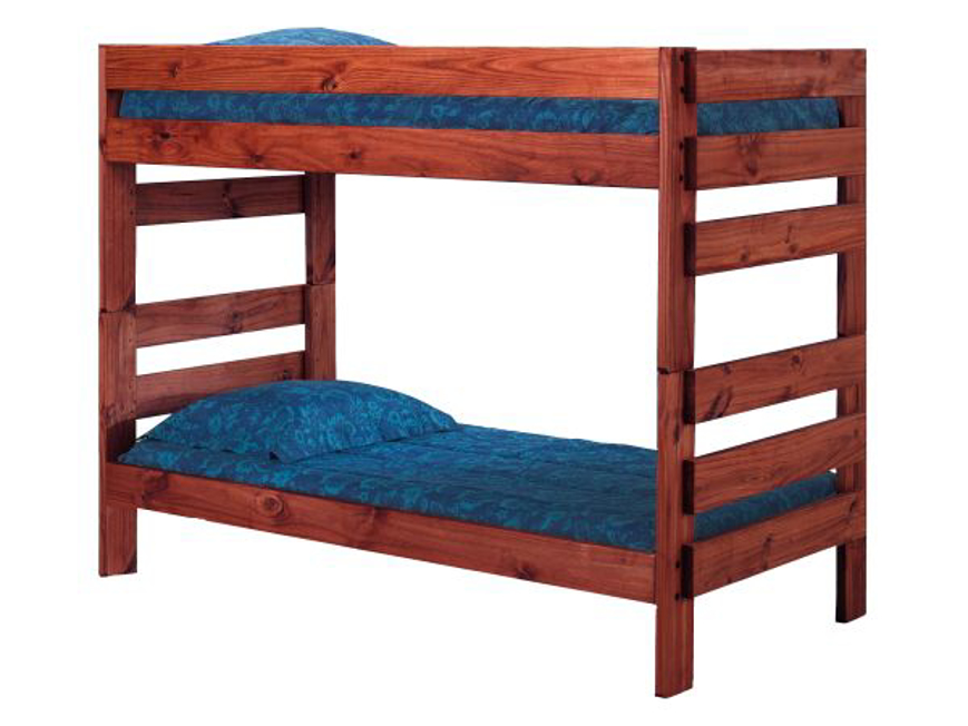 Picture of Twin/Twin Stackable Bunk Bed w/Queen Rails