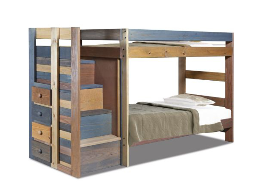 Picture of Twin/Twin Staircase Bunk Bed