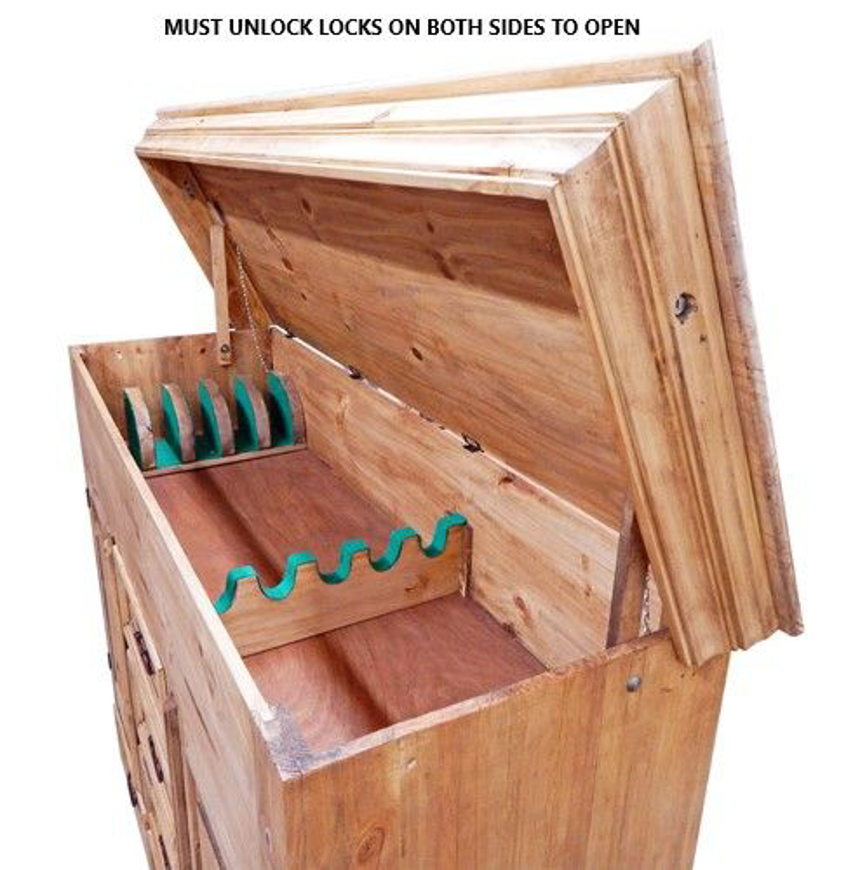 RUSTIC GUN CHEST MD49 American Oak and More
