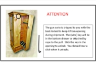 Picture of RUSTIC RECLAIM MED GUN CURIO CABINET - MD512