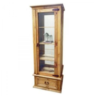 Picture of RUSTIC GUN CURIO CABINET W MIRROR - MD954