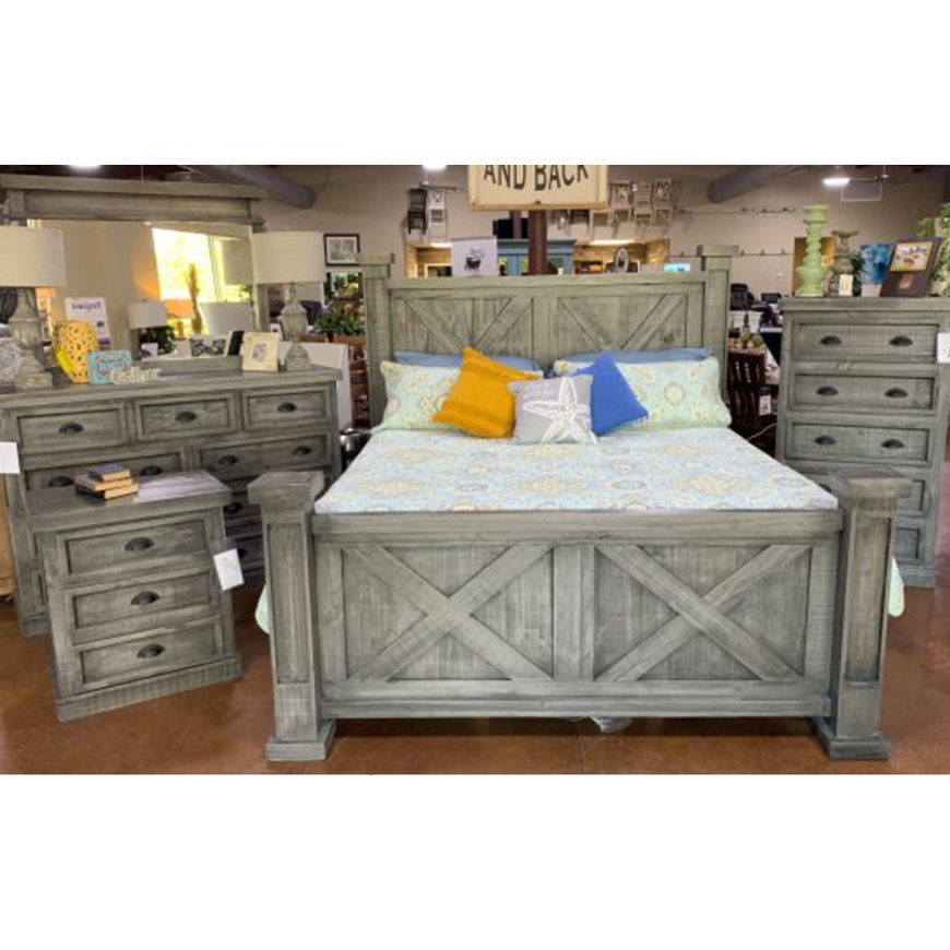 Picture of RUSTIC KING CRATE X BED SET JM - TE117