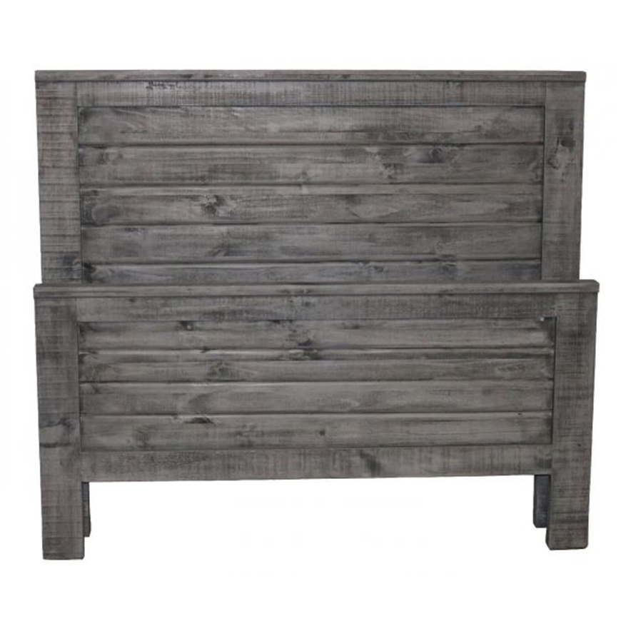 Picture of RUSTIC CURVED RANCH BED KING GRAY - MD795