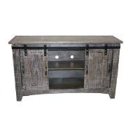 Picture of RUSTIC BARNWOOD TV CONSOLE WITH  SLIDING BARNDOOR - MD599