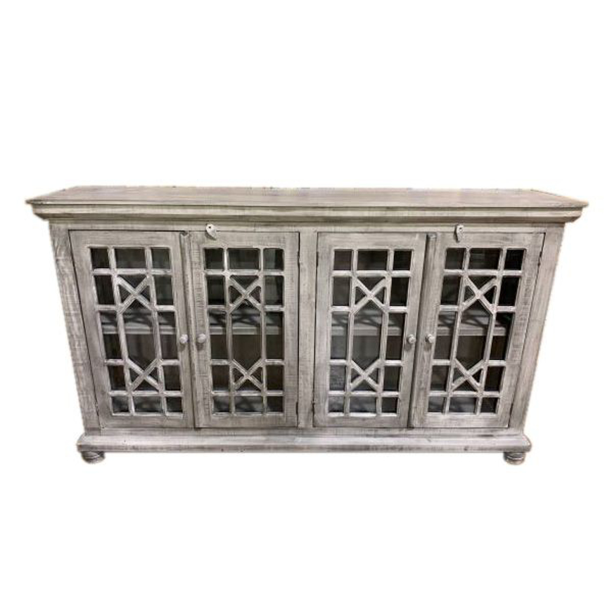 Picture of RUSTIC ENTERTAINMENT CONSOLE ANTIQUE GRAY - TE241