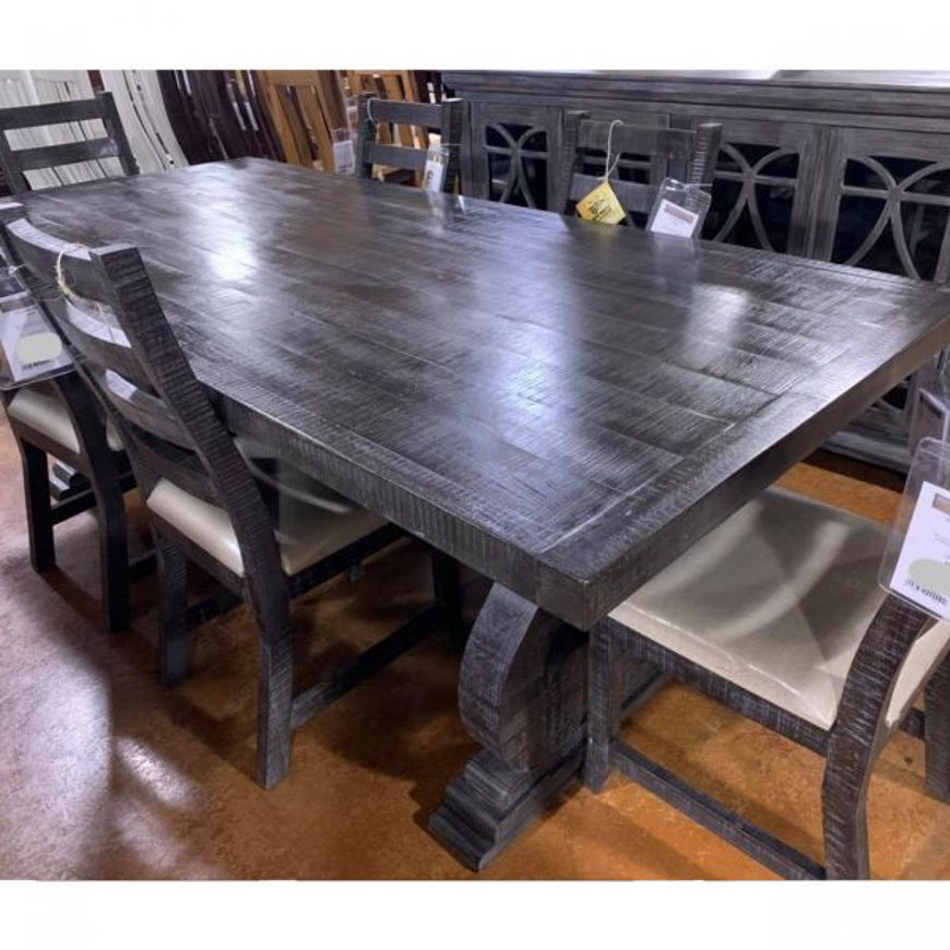 Picture of RUSTIC SAVANNAH BARNWOOD TABLE & 6 CHAIRS - MD1412