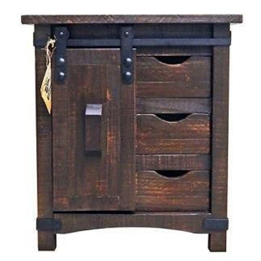 Picture of RUSTIC BARN DOOR END TABLE - MD992