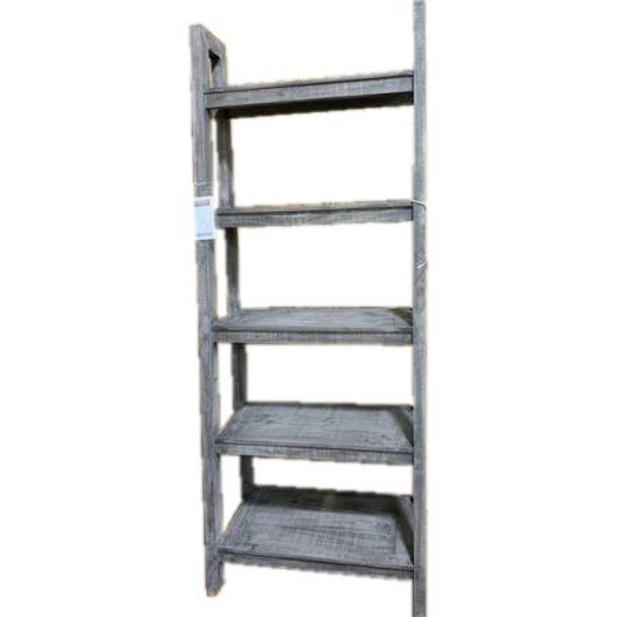 Picture of RUSTIC GRAY X BRACE LADDER BOOKSHELF - MD966