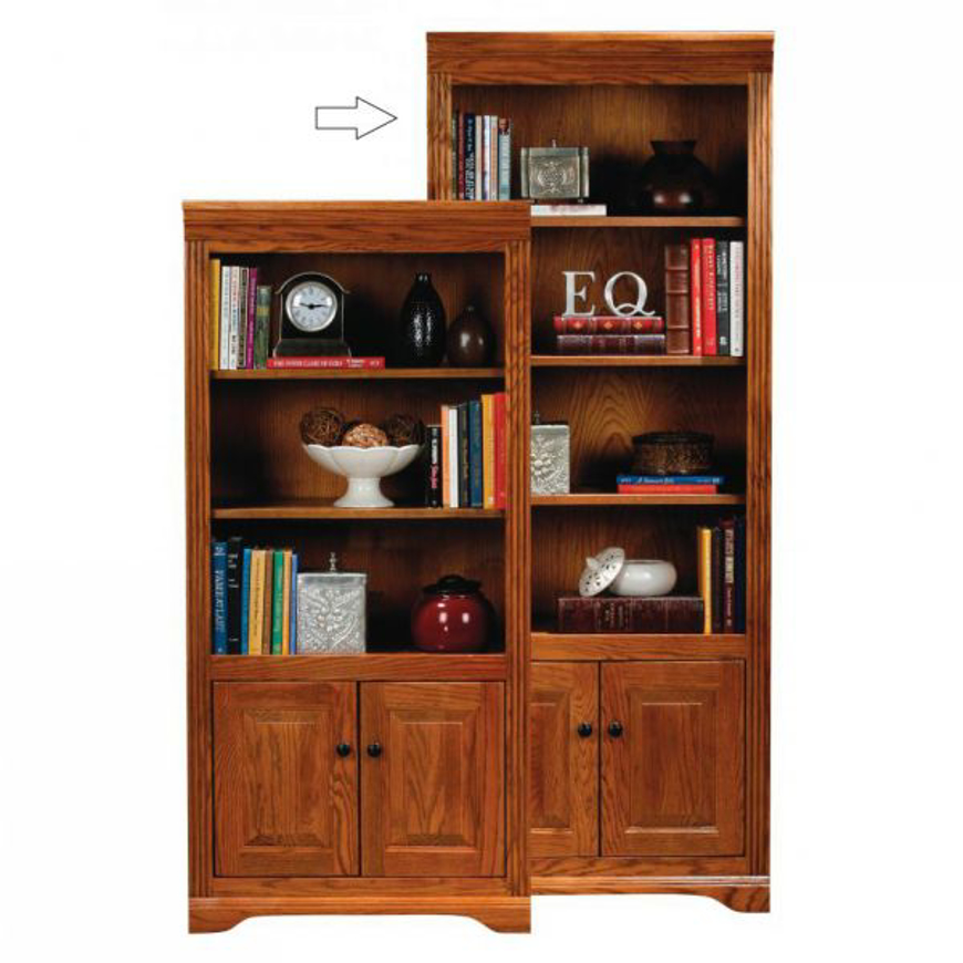 Picture of Oak 72" Deluxe Bookcase