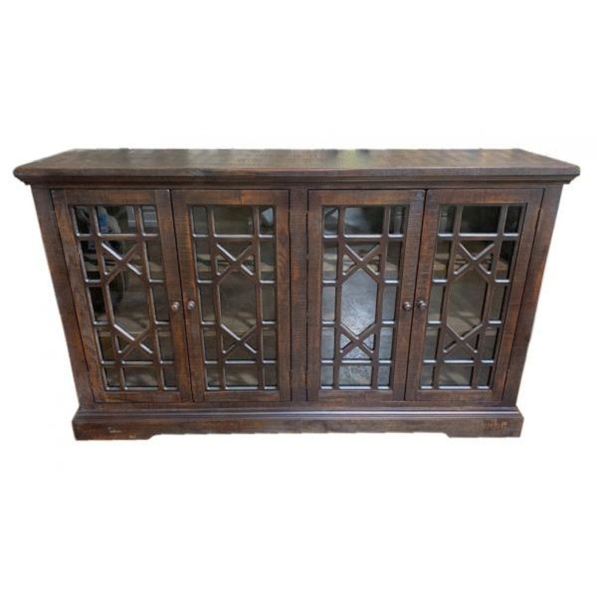 Picture of RUSTIC 4 DOOR ENTERTAINMENT CONSOLE ROASTED COFFEE - WO213
