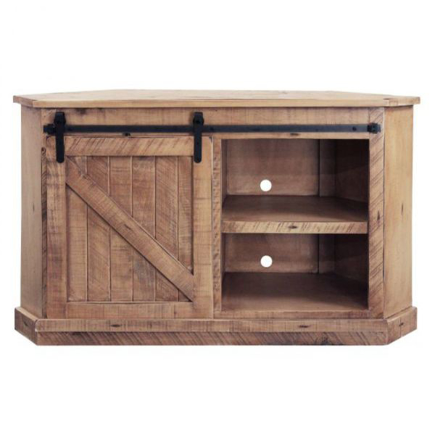 Picture of Rustic Quaint Corner TV Cart