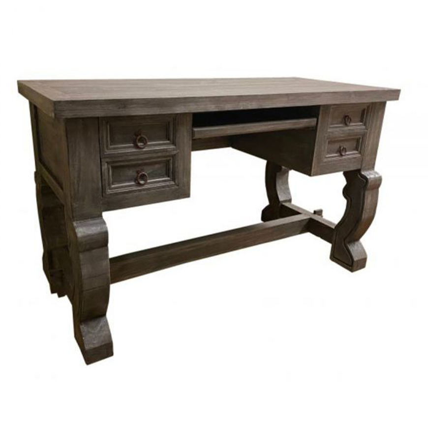 Picture of RUSTIC CHARCOAL GRAY SECRETARY DESK - MD574