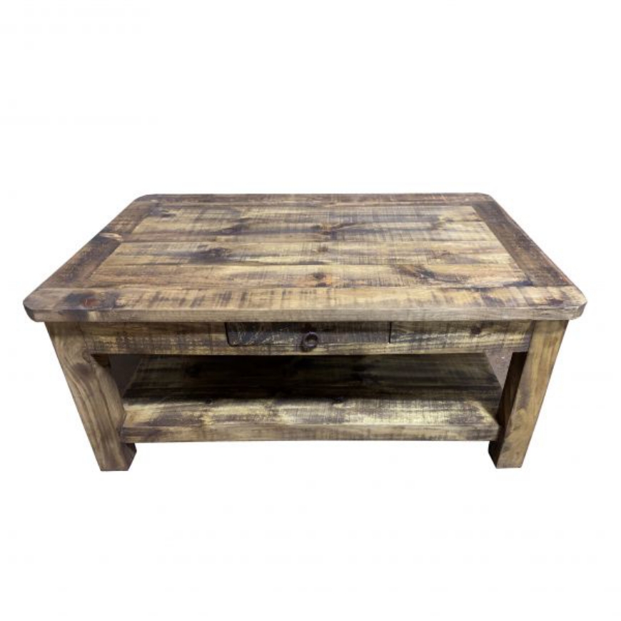 Picture of RUSTIC HONEY ROUGH COFFEE TABLE - TE184