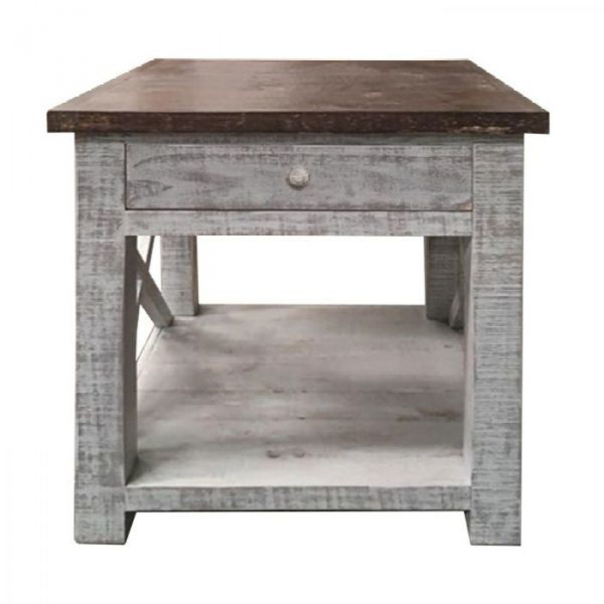 Picture of RUSTIC FARMHOUSE X BRACE END TABLE - MD996
