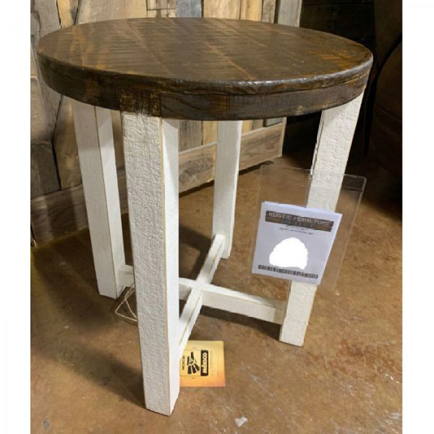 Picture of RUSTIC ROUND END TABLE - MD538