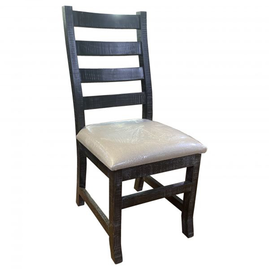 Picture of RUSTIC BARNWOOD PADDED CHAIR - MD922