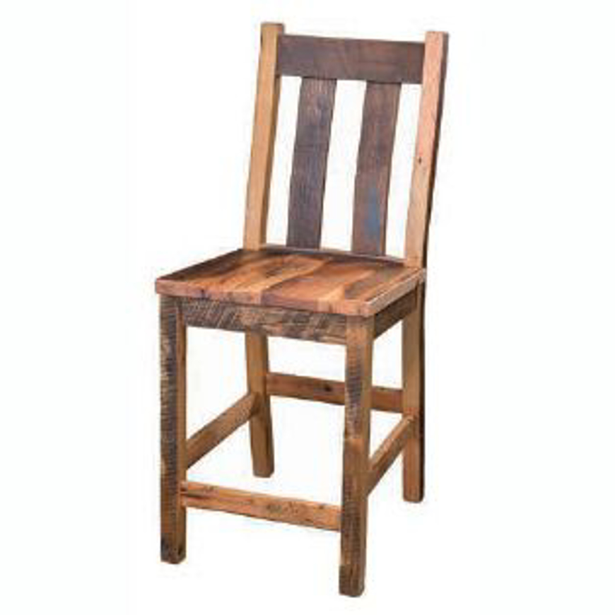 Picture of Amish Reclaimed Barnwood Timberline Counter Stool