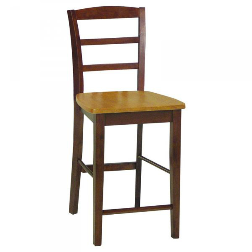 Picture of S58-402B Madrid Stool in Cinnamon & Espresso