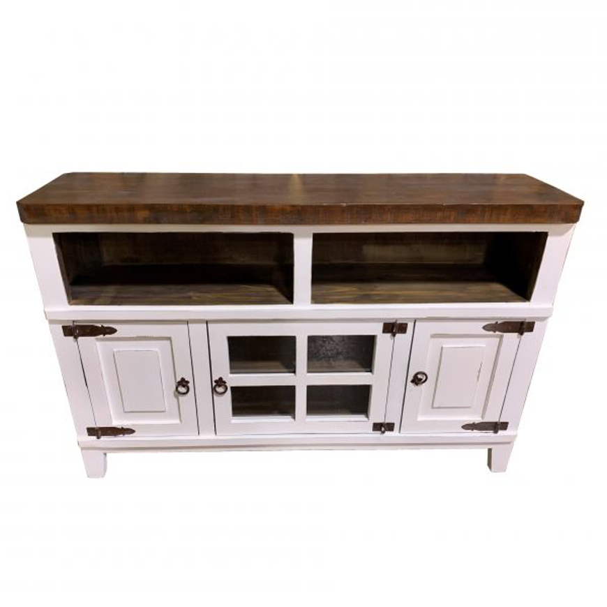 Picture of RUSTIC ANTIQUE WHITE HACIENDA TV STAND