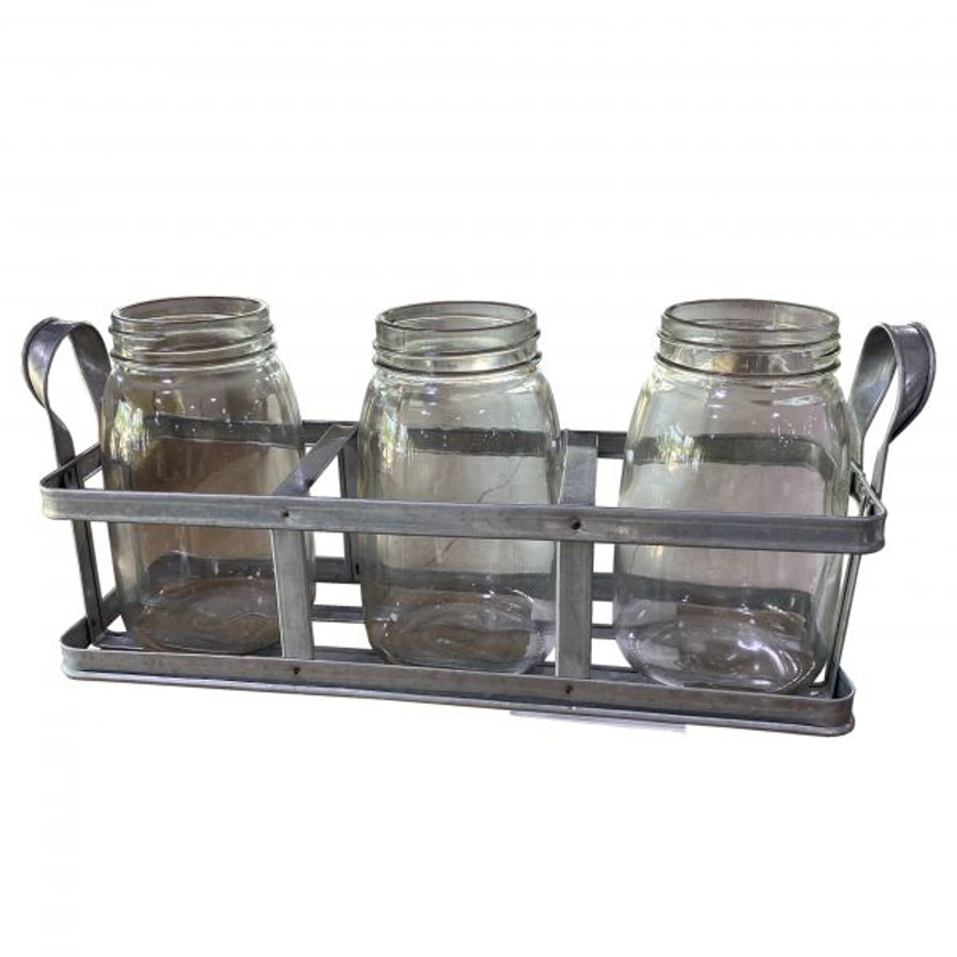 Picture of Jars in Metal Holder