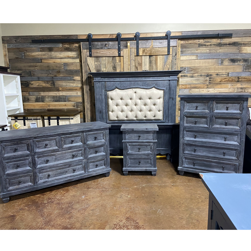 Picture of DARK BARNWOOD COTTAGE KING SET