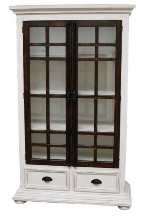 Picture of RUSTIC 2 DOOR BOOKCASE - MD958