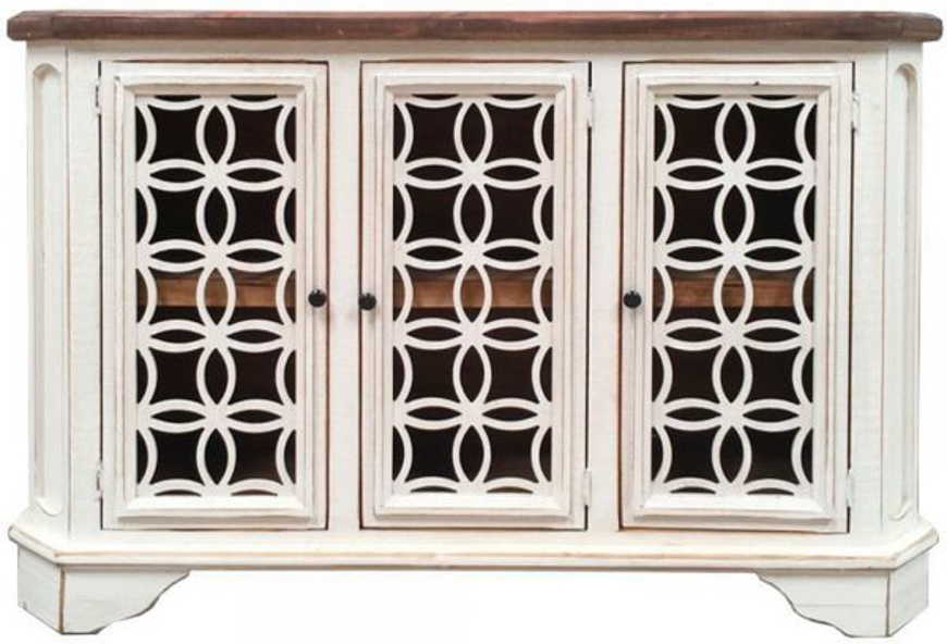 Picture of RUSTIC TEPIC BELLA CONSOLE WITH GLASS - MD911