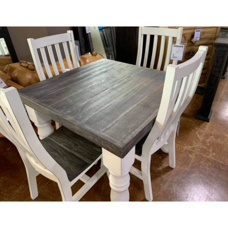 Picture of RUSTIC SQUARE TBL AND 4 CHAIRS