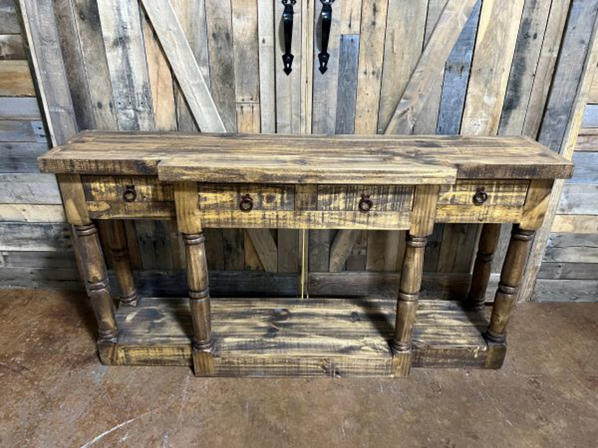 Picture of HONEY ROUGH SOFA TABLE