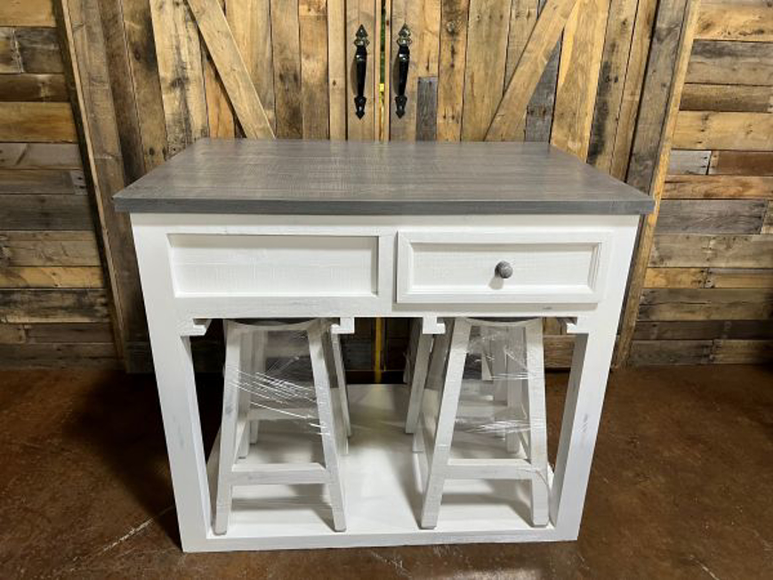 Picture of JET KITCHEN ISLAND W/ 4 STOOLS