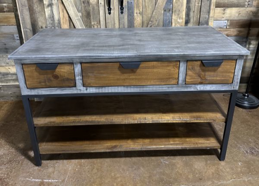 Picture of KITCHEN ISLAND 6 DWR IRON BASE