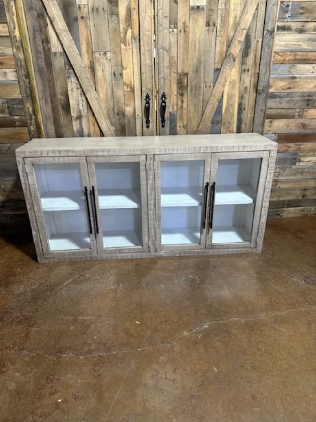 Picture of 4 DOOR CABINET W/ GLASS